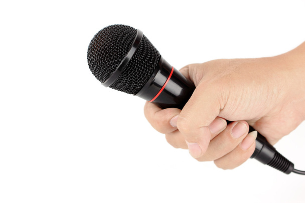 Microphone à main noir
 - Photo, image