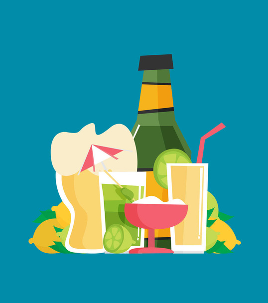 cocktails icon,vector illustration  - ベクター画像