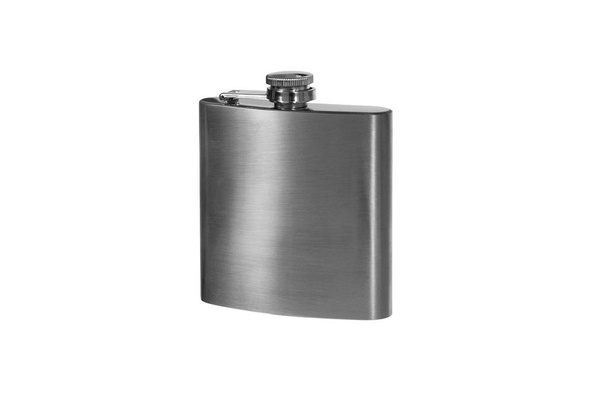 Stainless hip flask.  - Photo, Image