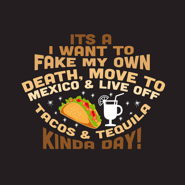 Taco idézet és jó mondás az élelmiszer-gyűjtemények - Vektor, kép