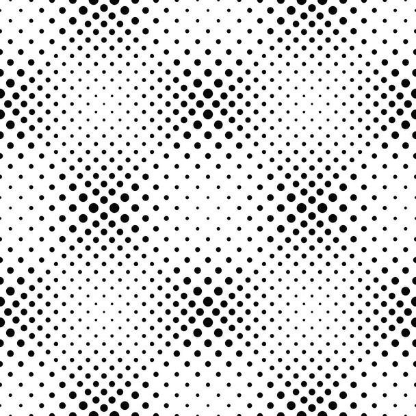 Abstracte zwart-wit naadloze cirkel patroon achtergrond - Vector, afbeelding
