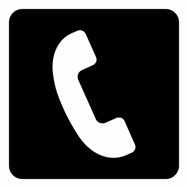 Old telephone icon - Vector, Image