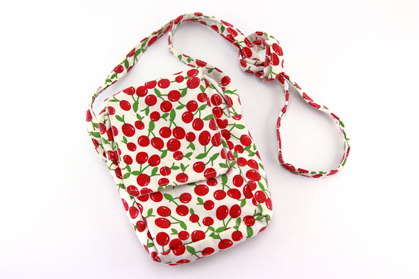 Cseresznye pamut táska - Fotó, kép