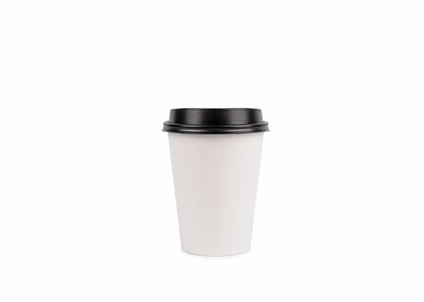 Φλιτζάνι καφέ με χώρο αντιγραφής σε λευκό φόντο - Φωτογραφία, εικόνα