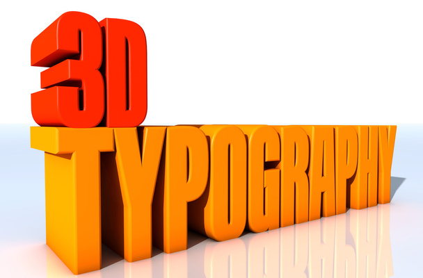 Typographie 3d
 - Photo, image