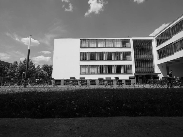 Bauhaus v Dessau v černobílém - Fotografie, Obrázek