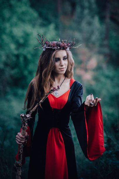 fairy tale witch in the forest - Fotó, kép