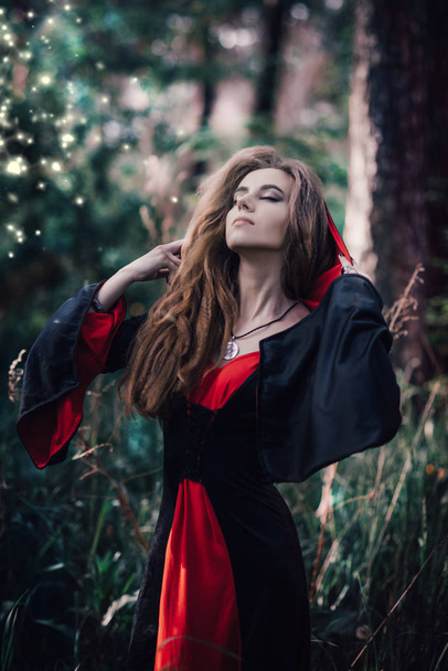 fairy tale witch in the forest - Valokuva, kuva