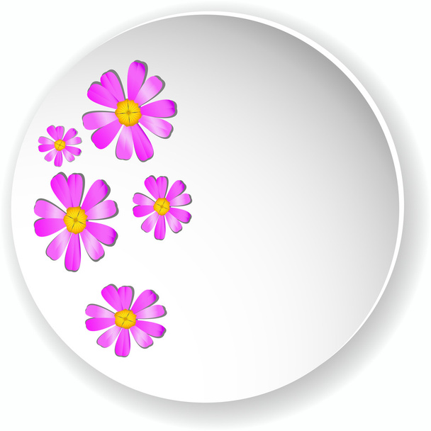 Ibolya virágok - Vektor, kép