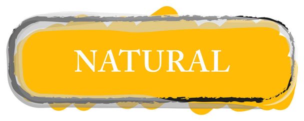 natural web Sticker Button - Фото, изображение