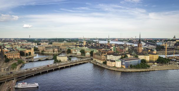 Stockholm Skyline panorama - Fotoğraf, Görsel
