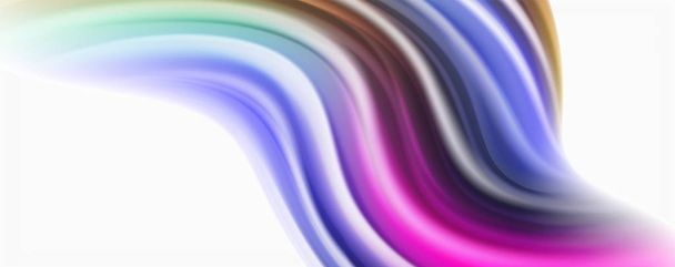 Farbe fließende Wellen, flüssige konzeptuelle abstrakte Hintergrund - Vektor, Bild