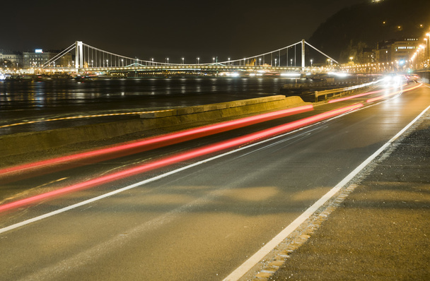 Elisabeth Bridge by night - Photo, Image