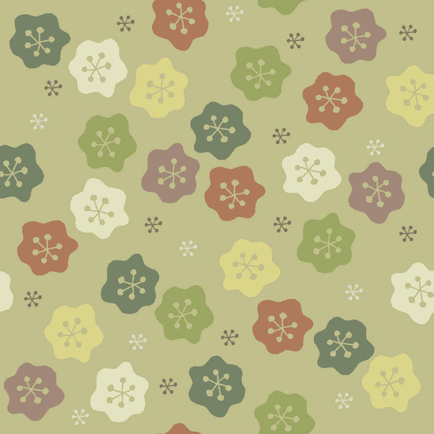 Estilo escandinavo lindo patrón floral
 - Vector, Imagen