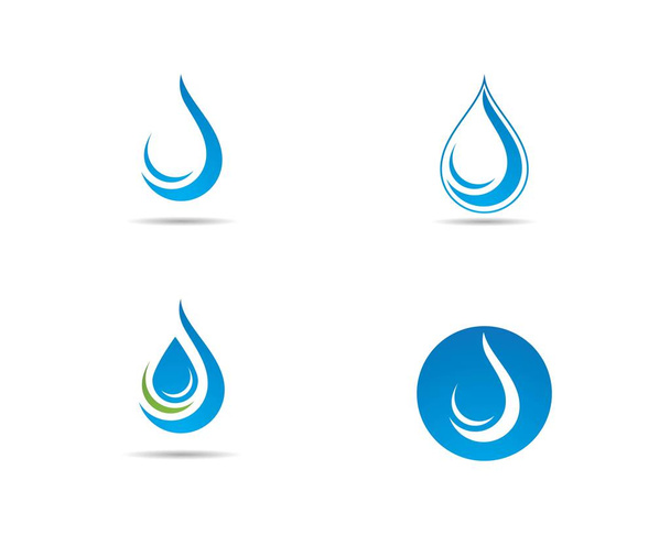 modèle de logo goutte d'eau - Vecteur, image