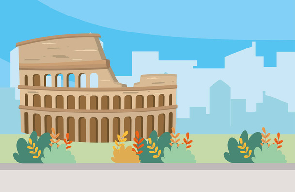Róma-Colosseum tervezés - Vektor, kép