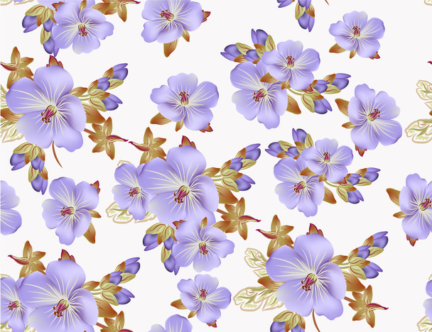 güzel vektör çiçek desenli duvar kağıdı tasarımı için - Vektör, Görsel