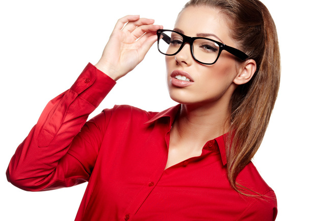 business woman in glasses - Fotó, kép