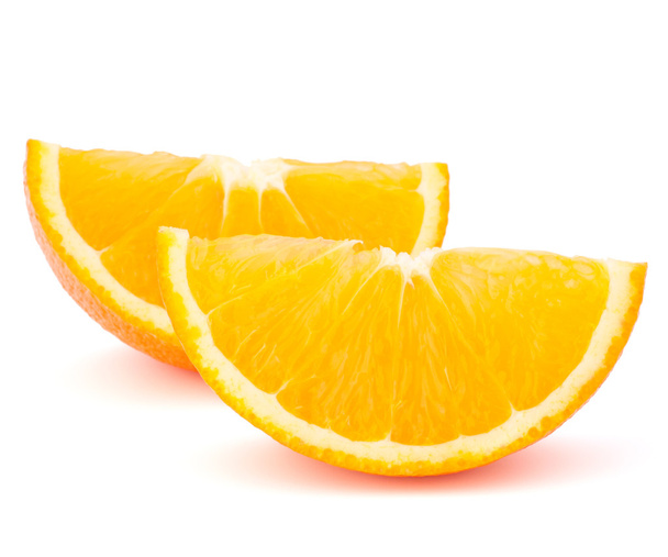 Two orange fruit segments or cantles - 写真・画像