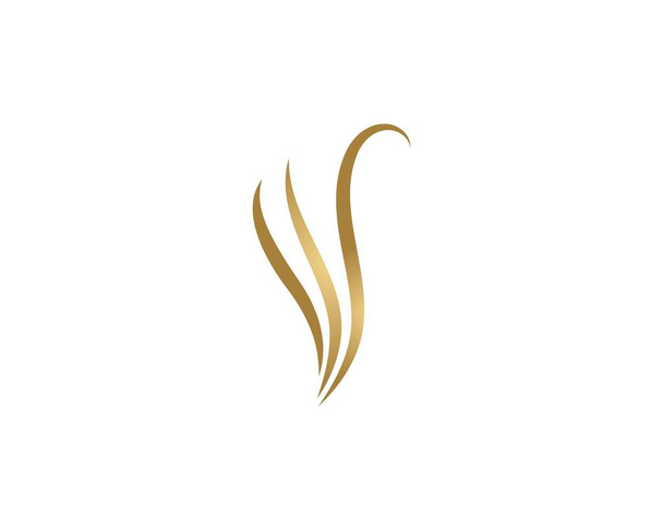 Логотип хвилі волосся вектор
 - Вектор, зображення