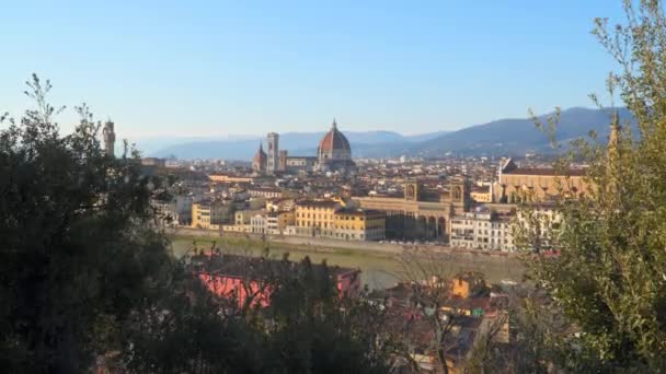 Cityscape met Florence Kathedraal, Florence, Toscane, Italië - Video