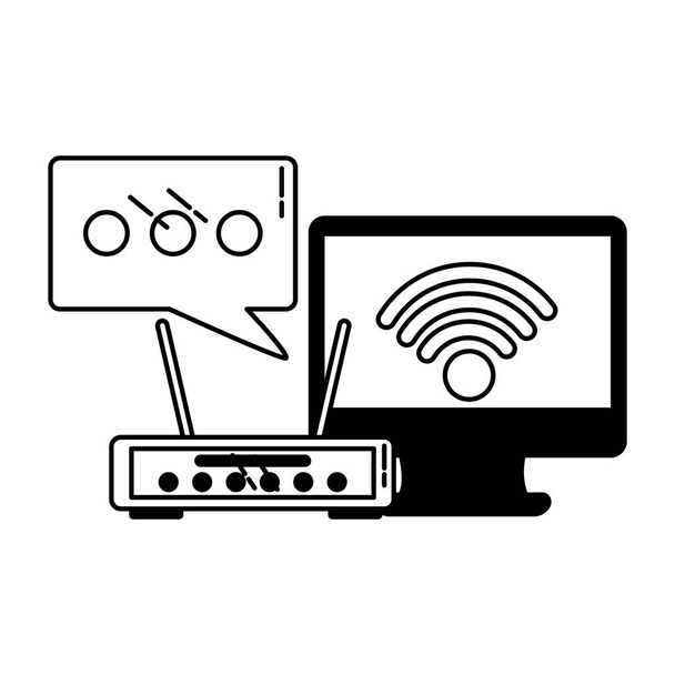 conexión a internet wifi
 - Vector, imagen