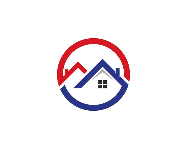 Projekt logo nieruchomości i budownictwa - Wektor, obraz