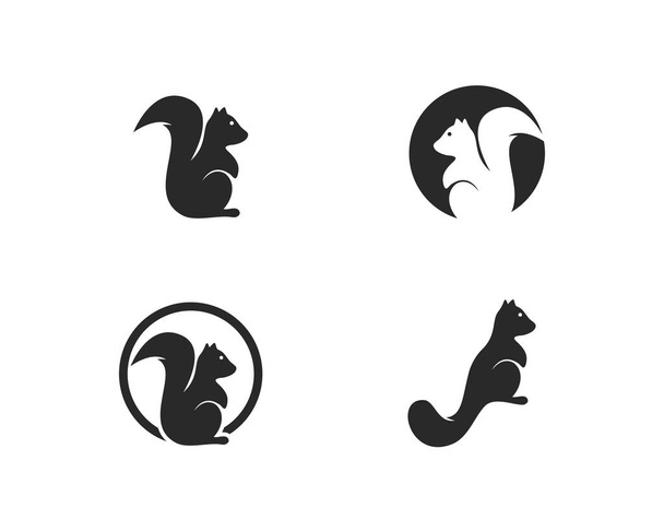 リスのロゴ  - ベクター画像