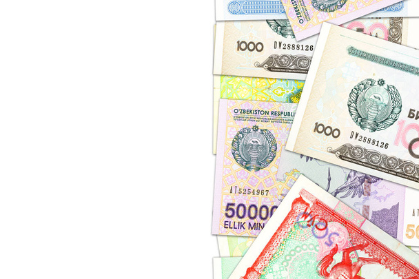 néhány üzbég-bankjegy növekvő gazdaságot jelezve a copyspa - Fotó, kép