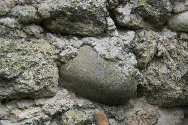 Gros plan des rochers d'un ancien château
 - Photo, image