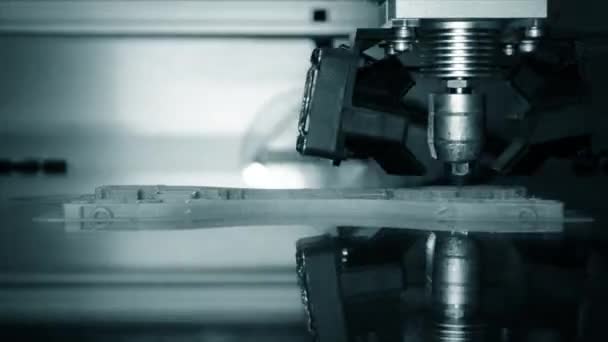 Impresora 3D trabajando. Modelado de deposición fundida, FDM. Impresión de impresora 3D - Imágenes, Vídeo