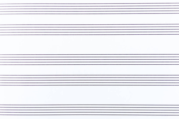 Modelo vazio de folha de notas para iniciantes. Folha de notas de fundo
 - Foto, Imagem