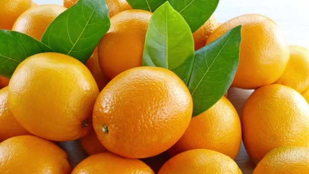 nombreuses oranges fraîches tranchées, fond d'agrumes
  - Séquence, vidéo