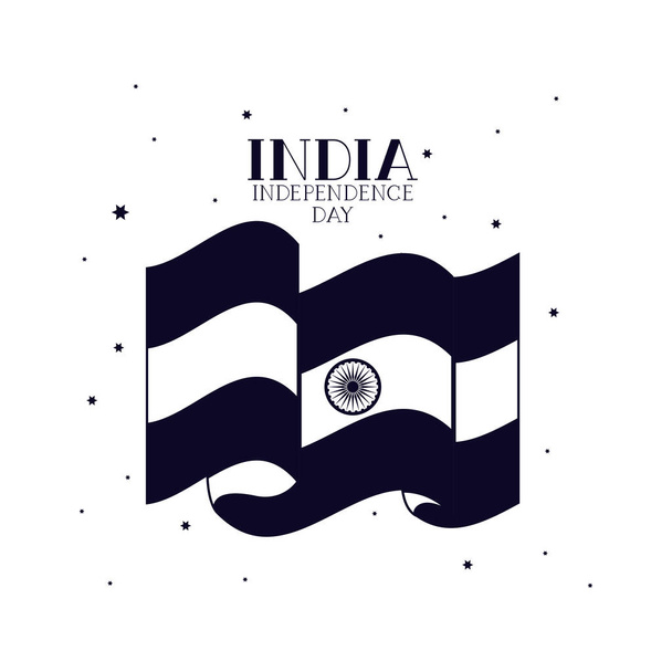 illustratore vettoriale bandiera giorno indipendenza indiana
 - Vettoriali, immagini