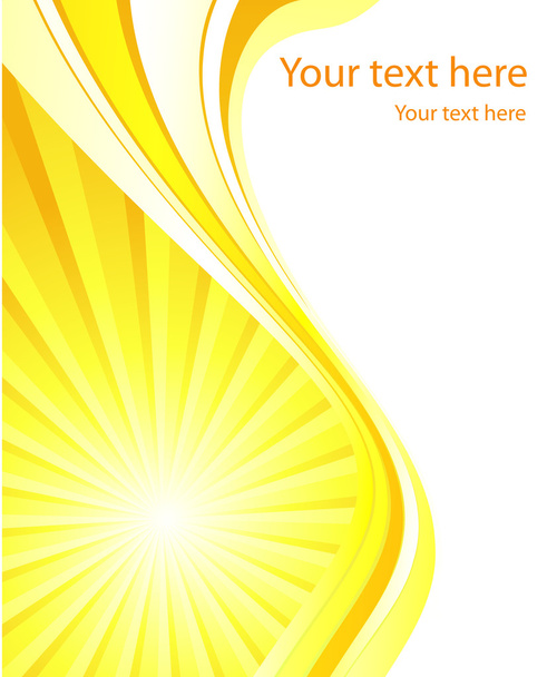 Stylized sun background vector template - Vettoriali, immagini