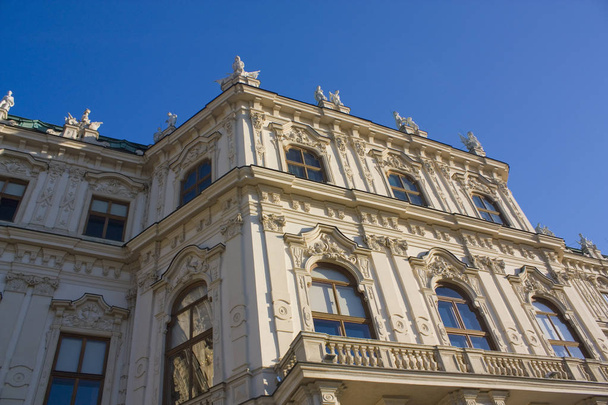 Βιέννη, Αυστρία-30 Ιουνίου 2019: τμήμα του παλατιού Belvedere στη Βιέννη - Φωτογραφία, εικόνα