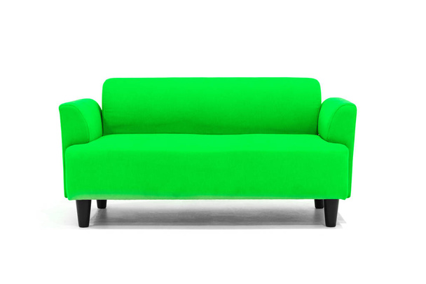 Σκανδιναβικός καναπές λευκό φόντο μοντέρνο σχεδιασμό. - Φωτογραφία, εικόνα