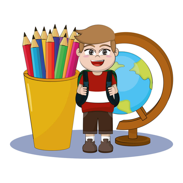 dessin animé de l'école primaire
 - Vecteur, image