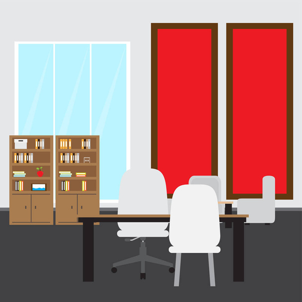 Office workplace view - Vector, Image