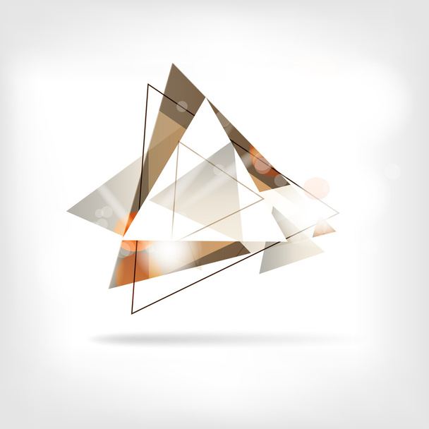 abstrakter Hintergrund mit geometrischen Elementen - Vektor, Bild