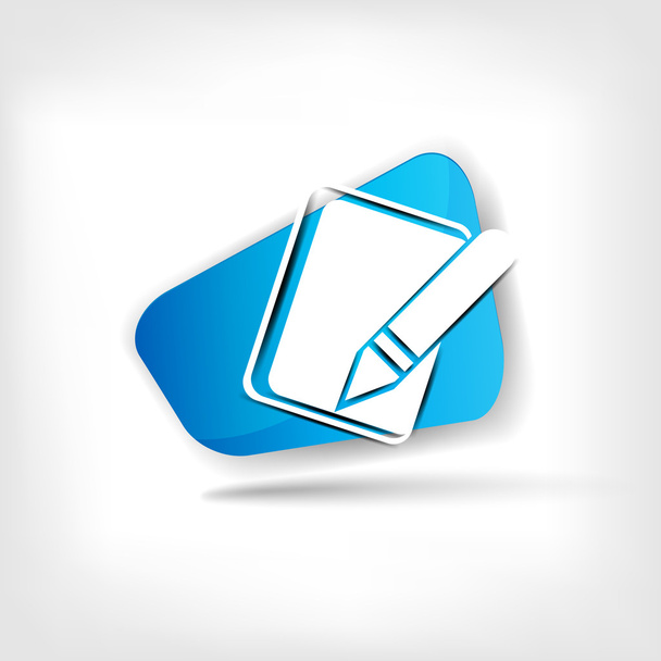 Notepad web icon - Vector, Image