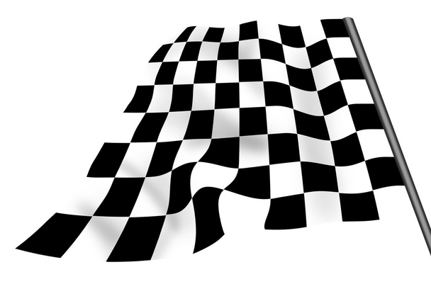Bandiera a scacchi isolata
 - Foto, immagini