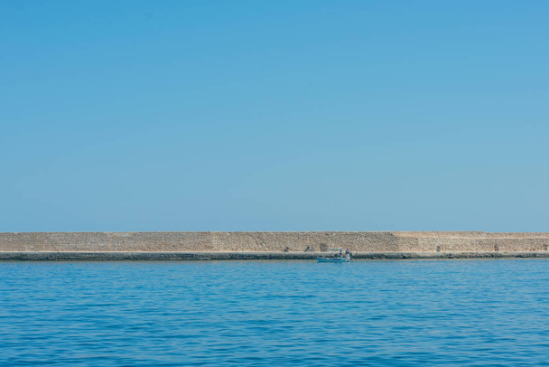  Chania town on the sea background. Crete, Greece - Zdjęcie, obraz