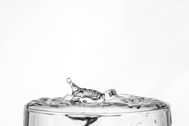 water drops on a water surface - Foto, Bild