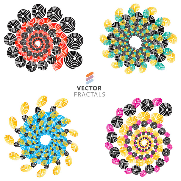Vector fractal set - Вектор, зображення
