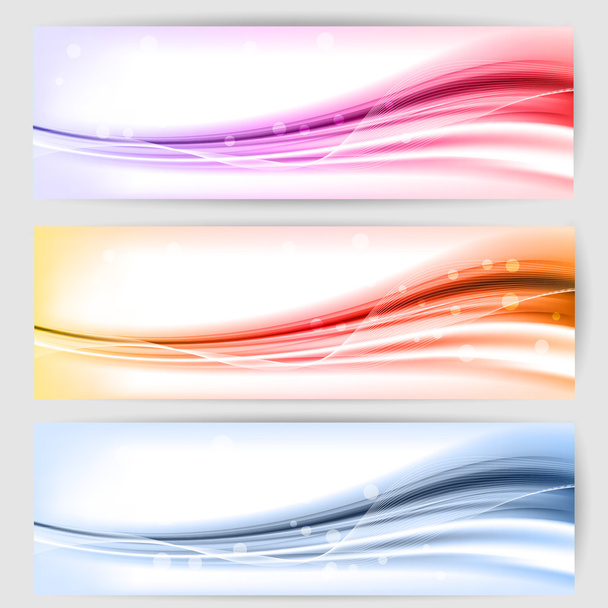 abstrakter Hintergrund mit Wellen und Linien - Vektor, Bild