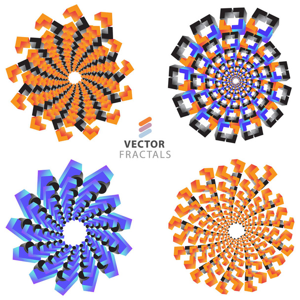 Vector fractal set - Vettoriali, immagini
