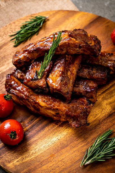 grilled barbecue ribs pork - Photo, Image