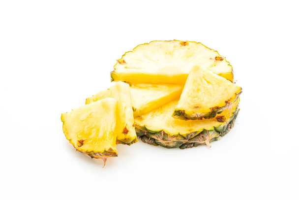fresh pineapple on white background - Фото, изображение