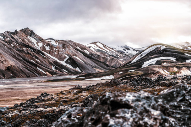 Landscape of Landmannalaugar Iceland Highland  - Zdjęcie, obraz